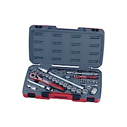 Zestaw kluczy nasadowych. Z chwytem 1/4" i 1/2" Teng Tools