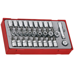 Zestaw nasadek TX z chwytem kwadratowym