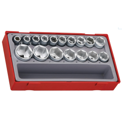 Zestaw nasadek 1/2" sześciokątne Teng Tools