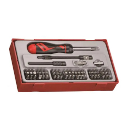 Zestaw wkrętaka z grotami wymiennymi 74 el. Teng Tools